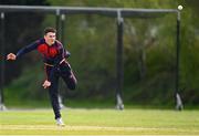 1 May 2024; Matthew Humphreys of Northern Knights during the Cricket Ireland Inter-Provincial Trophy match between Northern Knights and North West Warriors at Pembroke Cricket Club in Dublin. Photo by Tyler Miller/Sportsfile