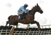 1 May 2024; Backmersackme, with Donagh Meyler up, during the Channor Real Estate Group Novice Hurdle during day two of the Punchestown Festival at Punchestown Racecourse in Kildare. Photo by Seb Daly/Sportsfile