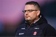 1 May 2024; Derry manager Hugh McGrath during the EirGrid Ulster GAA U20 Football Championship Final match between Derry and Tyrone at the Box-It Athletic Grounds in Armagh. Photo by Ben McShane/Sportsfile