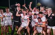 1 May 2024; Tyrone players celebrate after the EirGrid Ulster GAA U20 Football Championship Final match between Derry and Tyrone at the Box-It Athletic Grounds in Armagh. Photo by Ben McShane/Sportsfile