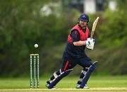 2 May 2024; Paul Stirling of Northern Knights bats during the Cricket Ireland Inter-Provincial Trophy match between Munster Reds and Northern Knights at Pembroke Cricket Club in Dublin. Photo by Harry Murphy/Sportsfile