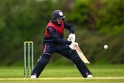 2 May 2024; James McCollum of Northern Knights bats during the Cricket Ireland Inter-Provincial Trophy match between Munster Reds and Northern Knights at Pembroke Cricket Club in Dublin. Photo by Harry Murphy/Sportsfile