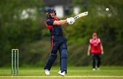 2 May 2024; Ross Adair of Northern Knights bats during the Cricket Ireland Inter-Provincial Trophy match between Munster Reds and Northern Knights at Pembroke Cricket Club in Dublin. Photo by Harry Murphy/Sportsfile