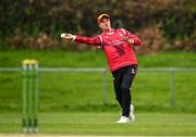 2 May 2024; Ali Frost of Munster Reds fields during the Cricket Ireland Inter-Provincial Trophy match between Munster Reds and Northern Knights at Pembroke Cricket Club in Dublin. Photo by Harry Murphy/Sportsfile