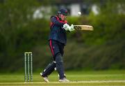 2 May 2024; Neil Rock of Northern Knights bats during the Cricket Ireland Inter-Provincial Trophy match between Munster Reds and Northern Knights at Pembroke Cricket Club in Dublin. Photo by Harry Murphy/Sportsfile