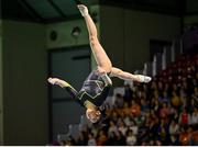 2 May 2024; Lily Russell of Ireland competes in the Women's Senior Balance Beam Qualification subdivision 1 on day one of the 2024 Women's Artistic Gymnastics European Championships at Fiera di Rimini in Rimini, Italy. Photo by Filippo Tomasi/Sportsfile