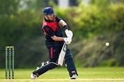 2 May 2024; Mark Adair of Northern Knights bats during the Cricket Ireland Inter-Provincial Trophy match between Munster Reds and Northern Knights at Pembroke Cricket Club in Dublin. Photo by Harry Murphy/Sportsfile