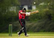 2 May 2024; Liam McCarthy of Munster Reds bats during the Cricket Ireland Inter-Provincial Trophy match between Munster Reds and Northern Knights at Pembroke Cricket Club in Dublin. Photo by Harry Murphy/Sportsfile