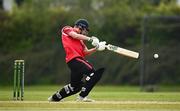 2 May 2024; John McNally of Munster Reds bats during the Cricket Ireland Inter-Provincial Trophy match between Munster Reds and Northern Knights at Pembroke Cricket Club in Dublin. Photo by Harry Murphy/Sportsfile