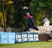 2 May 2024; James McCollum of Northern Knights fails to prevent a 6 during the Cricket Ireland Inter-Provincial Trophy match between Munster Reds and Northern Knights at Pembroke Cricket Club in Dublin. Photo by Harry Murphy/Sportsfile