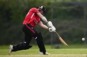 2 May 2024; Mike Frost of Munster Reds bats during the Cricket Ireland Inter-Provincial Trophy match between Munster Reds and Northern Knights at Pembroke Cricket Club in Dublin. Photo by Harry Murphy/Sportsfile