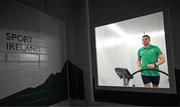 2 May 2024; Ireland Rugby 7's player Zac Ward at the launch of the Sport Ireland Institute environmental chamber, on the Sport Ireland Campus in Dublin, which aims to help Olympians & Paralympians beat the heat ahead of Paris Games. Photo by Stephen McCarthy/Sportsfile