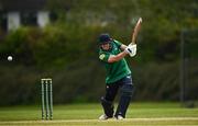 2 May 2024; Liam Doherty of North West Warriors bats during the Cricket Ireland Inter-Provincial Trophy match between Leinster Lightning and North West Warriors at Pembroke Cricket Club in Dublin. Photo by Harry Murphy/Sportsfile