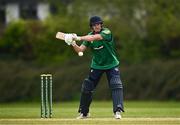 2 May 2024; Liam Doherty of North West Warriors bats during the Cricket Ireland Inter-Provincial Trophy match between Leinster Lightning and North West Warriors at Pembroke Cricket Club in Dublin. Photo by Harry Murphy/Sportsfile