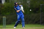 2 May 2024; Lorcan Tucker of Leinster Lightning bats during the Cricket Ireland Inter-Provincial Trophy match between Leinster Lightning and North West Warriors at Pembroke Cricket Club in Dublin. Photo by Harry Murphy/Sportsfile