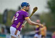 27 April 2024; Shane Reck of Wexford during the Leinster GAA Hurling Senior Championship Round 2 match between Antrim and Wexford at Corrigan Park in Belfast. Photo by Sam Barnes/Sportsfile