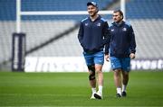 3 May 2024; Will Connors and John McKee during a Leinster Rugby captain's run at Croke Park in Dublin. Photo by Harry Murphy/Sportsfile