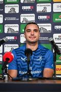 3 May 2024; James Lowe during a Leinster Rugby media conference at Croke Park in Dublin. Photo by Harry Murphy/Sportsfile