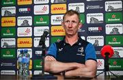 3 May 2024; Leinster head coach Leo Cullen during a Leinster Rugby media conference at Croke Park in Dublin. Photo by Harry Murphy/Sportsfile