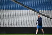 3 May 2024; Senior kitman Jim Bastick during a Leinster Rugby captain's run at Croke Park in Dublin. Photo by Harry Murphy/Sportsfile