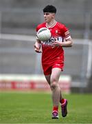 1 May 2024; Conleth McGrogan of Derry during the EirGrid Ulster GAA U20 Football Championship Final match between Derry and Tyrone at the Box-It Athletic Grounds in Armagh. Photo by Ben McShane/Sportsfile
