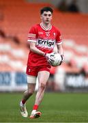 1 May 2024; Cahir Spiers of Derry during the EirGrid Ulster GAA U20 Football Championship Final match between Derry and Tyrone at the Box-It Athletic Grounds in Armagh. Photo by Ben McShane/Sportsfile