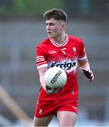 1 May 2024; Conall Heron of Derry during the EirGrid Ulster GAA U20 Football Championship Final match between Derry and Tyrone at the Box-It Athletic Grounds in Armagh. Photo by Ben McShane/Sportsfile