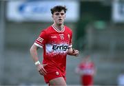 1 May 2024; Oisin Doherty of Derry during the EirGrid Ulster GAA U20 Football Championship Final match between Derry and Tyrone at the Box-It Athletic Grounds in Armagh. Photo by Ben McShane/Sportsfile