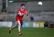 1 May 2024; Shea McCann of Derry during the EirGrid Ulster GAA U20 Football Championship Final match between Derry and Tyrone at the Box-It Athletic Grounds in Armagh. Photo by Ben McShane/Sportsfile