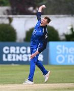 3 May 2024; Harry Tector of Leinster Lightning reacts during the Cricket Ireland Inter-Provincial Trophy match between Leinster Lightning  and Northern Knights at Pembroke Cricket Club in Dublin. Photo by Piaras Ó Mídheach/Sportsfile