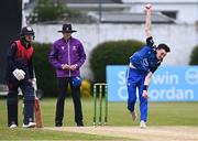 3 May 2024; Reuben Wilson of Leinster Lightning during the Cricket Ireland Inter-Provincial Trophy match between Leinster Lightning  and Northern Knights at Pembroke Cricket Club in Dublin. Photo by Piaras Ó Mídheach/Sportsfile