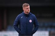 3 May 2024; Shelbourne manager Damien Duff before the SSE Airtricity Men's Premier Division match between Dundalk and Shelbourne at Oriel Park in Dundalk, Louth. Photo by Ben McShane/Sportsfile