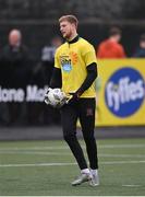 3 May 2024; Dundalk goalkeeper George Shelvey wears a shirt in support of Darkness into Light in the warm-up before the SSE Airtricity Men's Premier Division match between Dundalk and Shelbourne at Oriel Park in Dundalk, Louth. Photo by Ben McShane/Sportsfile
