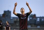 3 May 2024; Filip Piszczek of Bohemians celebrates after scoring his side's first goal during the SSE Airtricity Men's Premier Division match between Bohemians and Shamrock Rovers at Dalymount Park in Dublin. Photo by Brendan Moran/Sportsfile