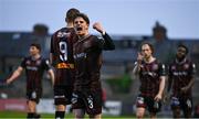 3 May 2024; Paddy Kirk of Bohemians celebrates after teammate Filip Piszczek scored their side's first goal during the SSE Airtricity Men's Premier Division match between Bohemians and Shamrock Rovers at Dalymount Park in Dublin. Photo by Brendan Moran/Sportsfile