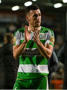 3 May 2024; Aaron Greene of Shamrock Rovers applauds supporters after the SSE Airtricity Men's Premier Division match between Bohemians and Shamrock Rovers at Dalymount Park in Dublin. Photo by Brendan Moran/Sportsfile