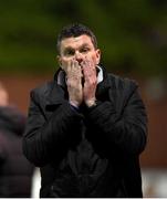 3 May 2024; Drogheda United manager Kevin Doherty during the SSE Airtricity Men's Premier Division match between St Patrick's Athletic and Drogheda United at Richmond Park in Dublin. Photo by Shauna Clinton/Sportsfile