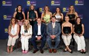 3 May 2024; The players selected on the Teams of the 2024 Lidl National Leagues were presented with their awards at Croke Park on Friday, May 3. The best players from the four divisions in the 2024 Lidl National Football Leagues were selected by the LGFA’s All Star committee. The Division 2 team is pictured with Uachtarán Cumann Peil Gael na mBan, Mícheál Naughton and JP Scally, Chief Executive Officer, Lidl Ireland. Photo by Ramsey Cardy/Sportsfile