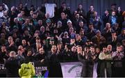 3 May 2024; Shamrock Rovers supporters and manager Stephen Bradley after the SSE Airtricity Men's Premier Division match between Bohemians and Shamrock Rovers at Dalymount Park in Dublin. Photo by Stephen McCarthy/Sportsfile
