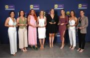 3 May 2024; The players selected on the Teams of the 2024 Lidl National Leagues were presented with their awards at Croke Park on Friday, May 3. The best players from the four divisions in the 2024 Lidl National Football Leagues were selected by the LGFA’s All Star committee. The Roscommon team is pictured with their awards. Photo by Ramsey Cardy/Sportsfile