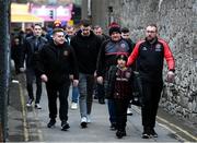 3 May 2024; Supporters arrive for the SSE Airtricity Men's Premier Division match between Bohemians and Shamrock Rovers at Dalymount Park in Dublin. Photo by Stephen McCarthy/Sportsfile