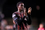 3 May 2024; Aboubacar Keita of Bohemians after the SSE Airtricity Men's Premier Division match between Bohemians and Shamrock Rovers at Dalymount Park in Dublin. Photo by Stephen McCarthy/Sportsfile