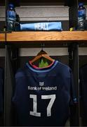 4 May 2024; The jersey of Leinster player Cian Healy is seen before the Investec Champions Cup semi-final match between Leinster and Northampton Saints at Croke Park in Dublin. Photo by Harry Murphy/Sportsfile