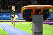 3 May 2024; Mimi Moloney of Ireland competes in the Junior Vault Qualification subdivision 3 on day two of the 2024 Women's Artistic Gymnastics European Championships at Fiera di Rimini in Rimini, Italy. Photo by Filippo Tomasi/Sportsfile