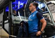 4 May 2024; James Lowe of Leinster arrives before the Investec Champions Cup semi-final match between Leinster and Northampton Saints at Croke Park in Dublin. Photo by Harry Murphy/Sportsfile