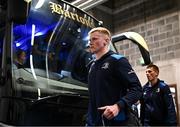 4 May 2024; Jamie Osborne of Leinster arrives before the Investec Champions Cup semi-final match between Leinster and Northampton Saints at Croke Park in Dublin. Photo by Harry Murphy/Sportsfile