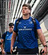 4 May 2024; Joe McCarthy of Leinster arrives before the Investec Champions Cup semi-final match between Leinster and Northampton Saints at Croke Park in Dublin. Photo by Harry Murphy/Sportsfile