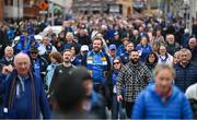 4 May 2024; Leinster supporters on Jones' Road, Dublin, before the Investec Champions Cup semi-final match between Leinster and Northampton Saints at Croke Park in Dublin. Photo by Sam Barnes/Sportsfile