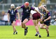 4 May 2024; Conor Hearne of Wexford in action against Cianan Fahy of Galway during the Leinster GAA Hurling Senior Championship Round 3 match between Wexford and Galway at Chadwicks Wexford Park in Wexford. Photo by David Fitzgerald/Sportsfile