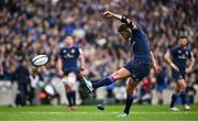 4 May 2024; Ross Byrne of Leinster kicks a penalty during the Investec Champions Cup semi-final match between Leinster and Northampton Saints at Croke Park in Dublin. Photo by Harry Murphy/Sportsfile